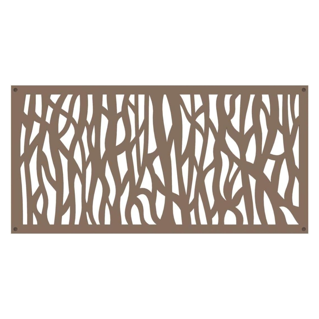 Panneau Décoratif Barrette En Polypropylène Brun Pâle De 0,3 Po X 48 Po ...